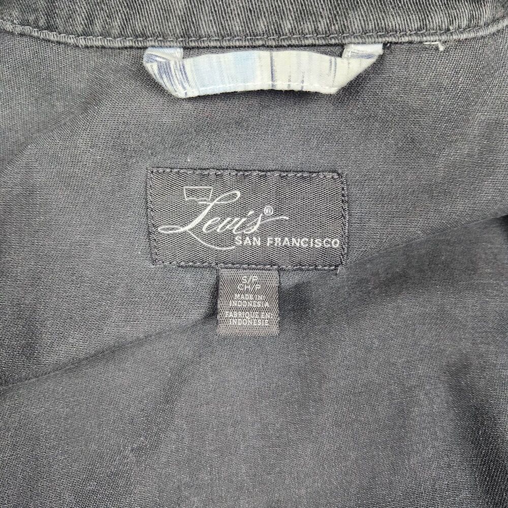Levi's San Francisco Denim Jacket Gray Color Size Small Zip And Snap - Picture 4 of 11